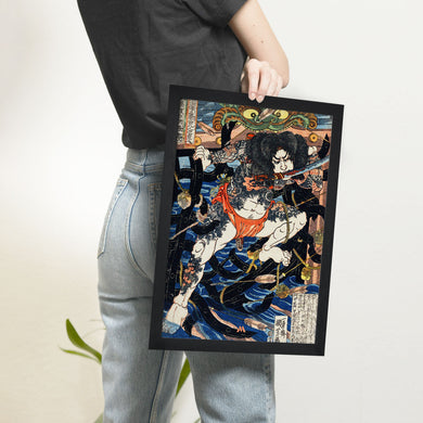Rori Hakucho [Utagawa Kuniyoshi] Art Poster