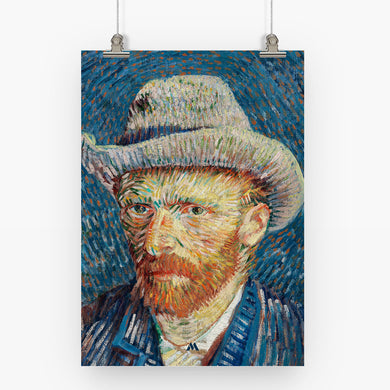 Self Portrait with Grey Felt Hat [Van Gogh] Art-Poster