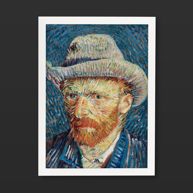 Self Portrait with Grey Felt Hat [Van Gogh] Art Poster
