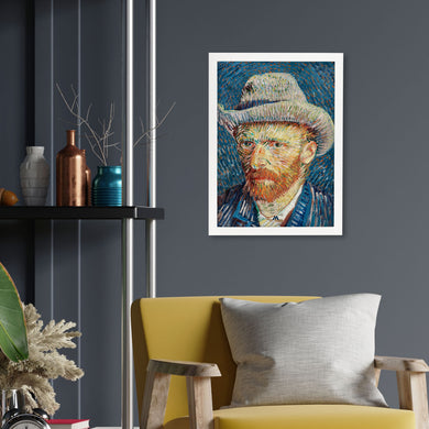 Self Portrait with Grey Felt Hat [Van Gogh] Art Poster