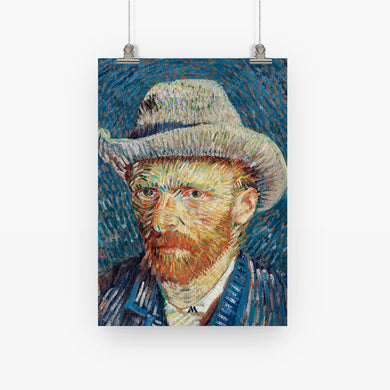 Self Portrait with Grey Felt Hat [Van Gogh] Art-Poster