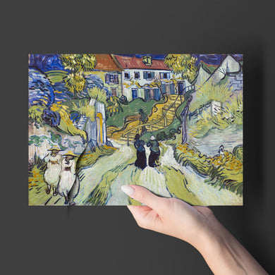 Stairway at Auvers [Van Gogh] Art-Poster