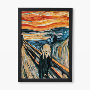 The Scream in Technicolor [Edvard Munch] Art Poster