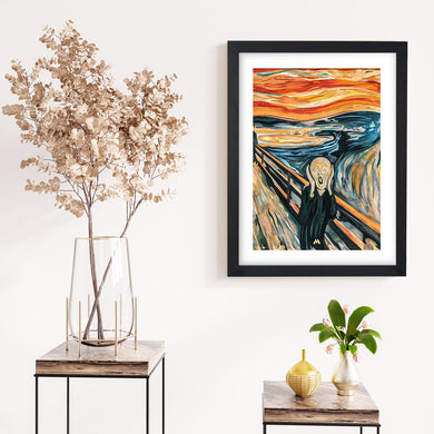 The Scream in Technicolor [Edvard Munch] Art-Poster