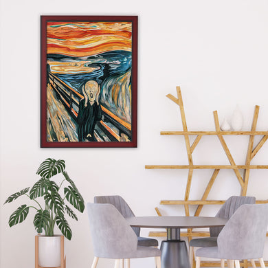 The Scream in Technicolor [Edvard Munch] Art-Poster