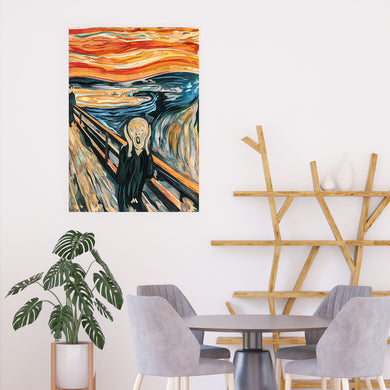 The Scream in Technicolor [Edvard Munch] Art-Poster
