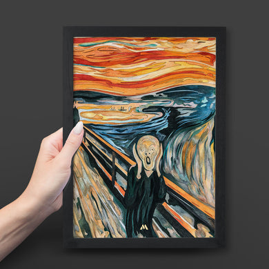 The Scream in Technicolor [Edvard Munch] Art-Poster