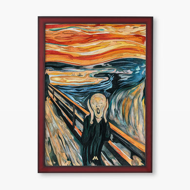 The Scream in Technicolor [Edvard Munch] Art-Poster
