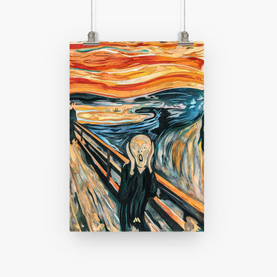 The Scream in Technicolor [Edvard Munch] Art-Poster