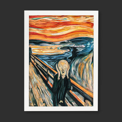 The Scream in Technicolor [Edvard Munch] Art-Poster