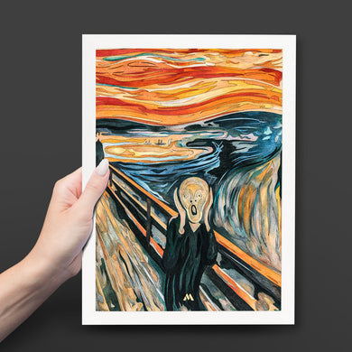 The Scream in Technicolor [Edvard Munch] Art-Poster
