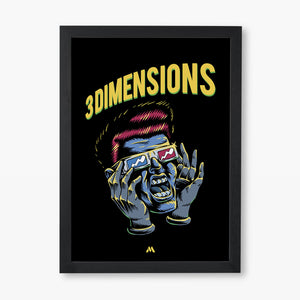Three Dimensions Art-Poster