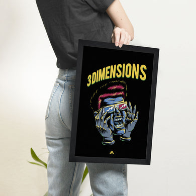 Three Dimensions Art-Poster