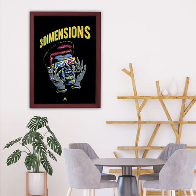Three Dimensions Art-Poster