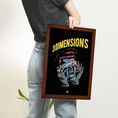 Three Dimensions Art-Poster