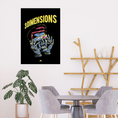 Three Dimensions Art-Poster