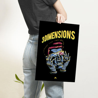 Three Dimensions Art-Poster