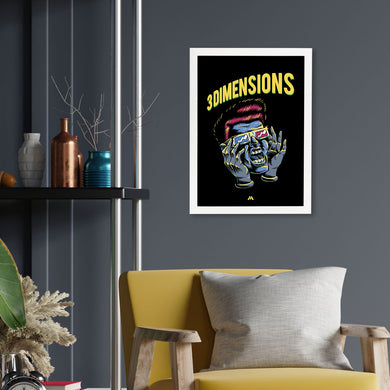 Three Dimensions Art-Poster