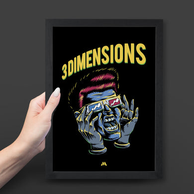 Three Dimensions Art-Poster