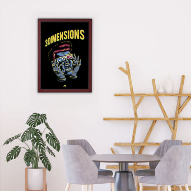 Three Dimensions Art-Poster