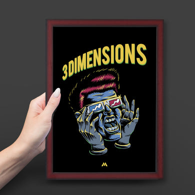 Three Dimensions Art-Poster