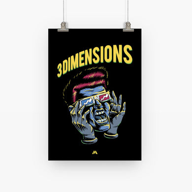 Three Dimensions Art-Poster