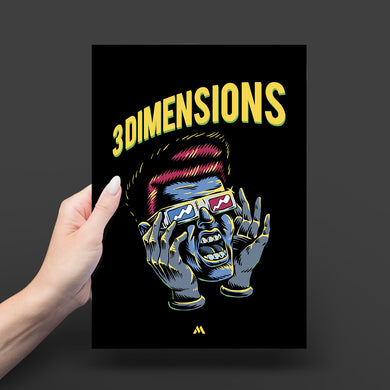 Three Dimensions Art-Poster