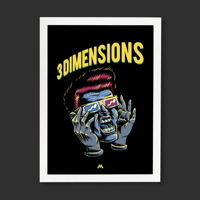Three Dimensions Art-Poster