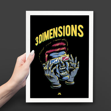 Three Dimensions Art-Poster