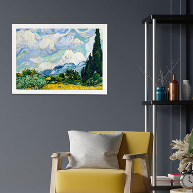 Wheat Field with Cypresses [Van Gogh] Art-Poster
