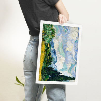 Wheat Field with Cypresses [Van Gogh] Art-Poster