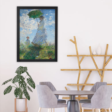 Woman with a Parasol [Claude Monet] Art-Poster
