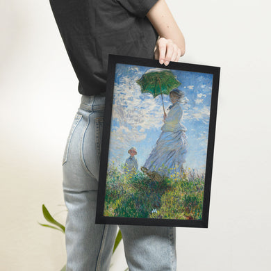 Woman with a Parasol [Claude Monet] Art-Poster