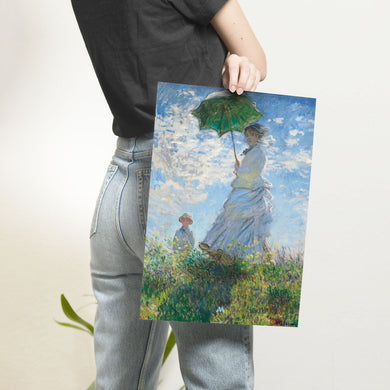 Woman with a Parasol [Claude Monet] Art-Poster
