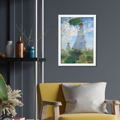 Woman with a Parasol [Claude Monet] Art-Poster