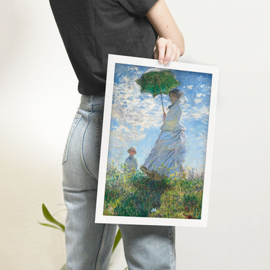 Woman with a Parasol [Claude Monet] Art-Poster
