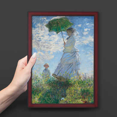 Woman with a Parasol [Claude Monet] Art-Poster