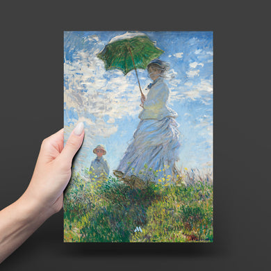 Woman with a Parasol [Claude Monet] Art-Poster