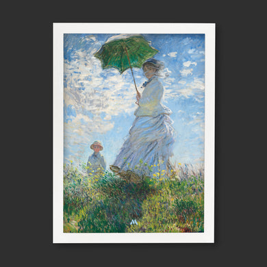 Woman with a Parasol [Claude Monet] Art-Poster