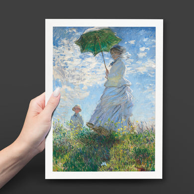 Woman with a Parasol [Claude Monet] Art-Poster