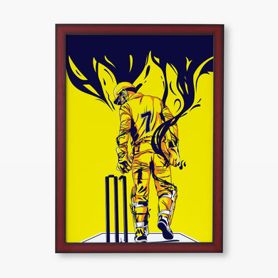 MS Dhoni Greatest Finisher Art-Poster