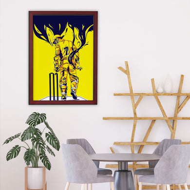 MS Dhoni Greatest Finisher Art-Poster