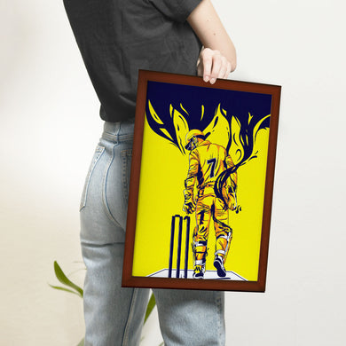 MS Dhoni Greatest Finisher Art-Poster