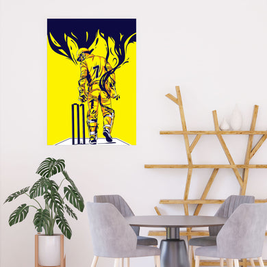 MS Dhoni Greatest Finisher Art-Poster