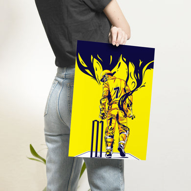 MS Dhoni Greatest Finisher Art-Poster