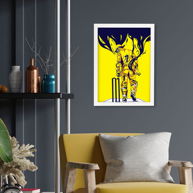 MS Dhoni Greatest Finisher Art-Poster