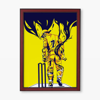 MS Dhoni Greatest Finisher Art-Poster