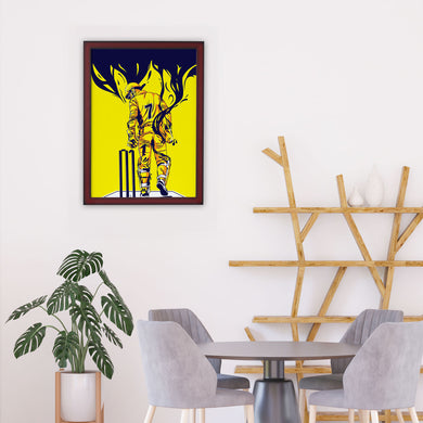 MS Dhoni Greatest Finisher Art-Poster