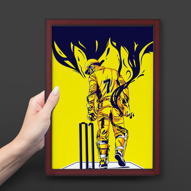 MS Dhoni Greatest Finisher Art-Poster