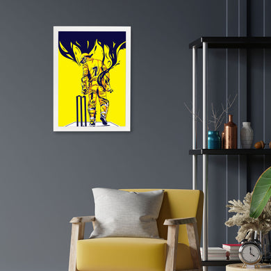 MS Dhoni Greatest Finisher Art-Poster